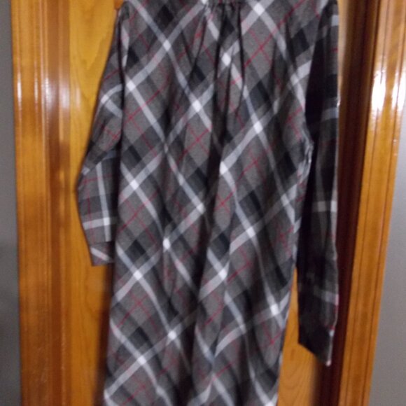 Chadwicks Size 16 Plaid Shift Shirt Dress Button Down-NWT - Picture 2 of 8